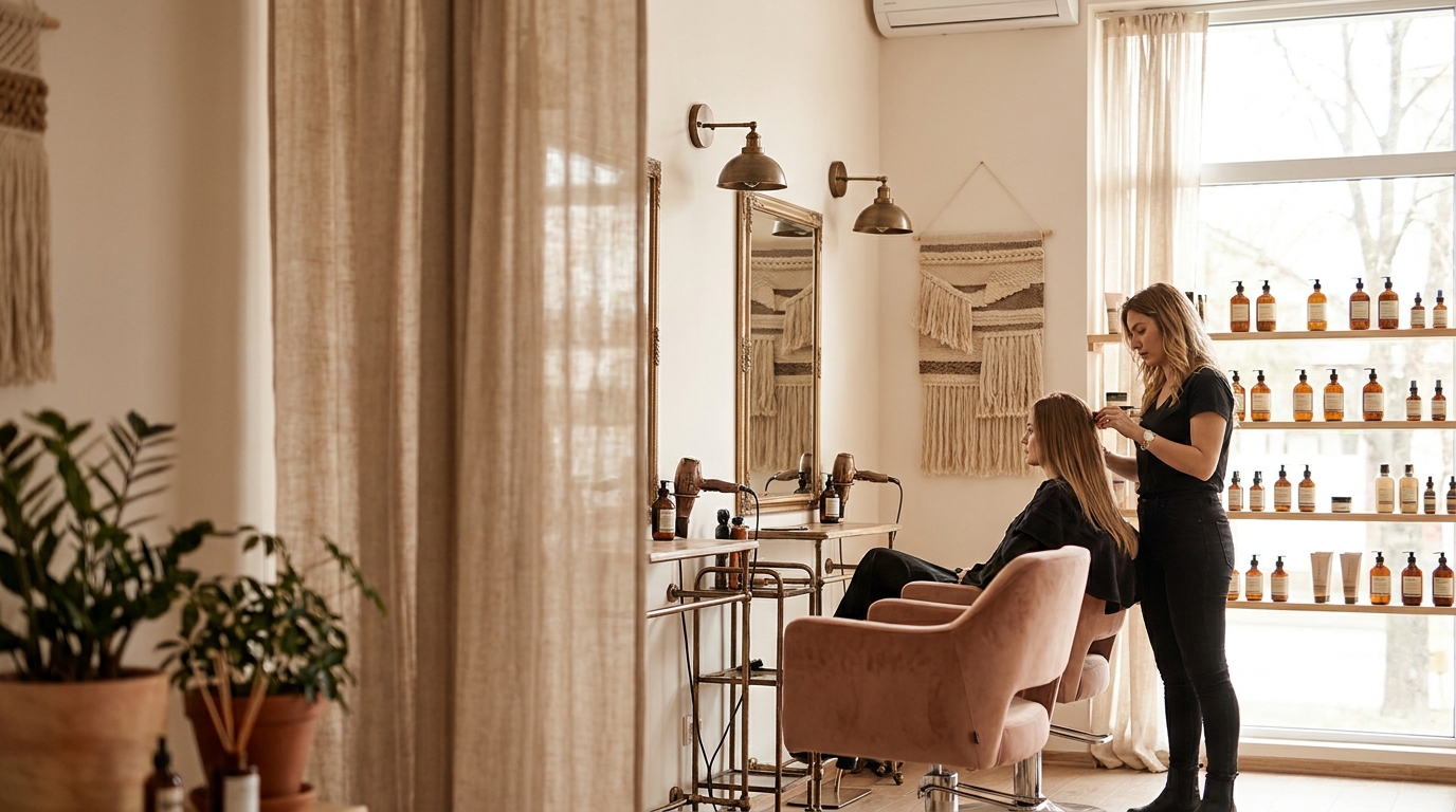 Salon Andre – interior elegant salon de înfrumusețare Craiova